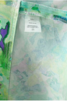 Robe Calvin Klein verte multicolore vintage label