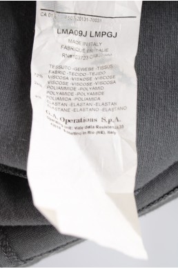 Robe Armani Collezioni gris anthracite - Made in Italy étiquette