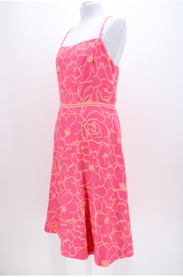 Robe Ann Taylor rose en soie
