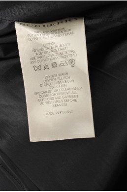 Robe Burberry London gris, blanc et noir à motifs fleuris étiquette