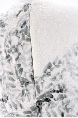Robe Karl Lagerfeld Paris blanc et gris vintage