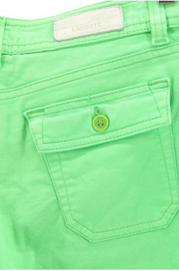 Bermuda Lacoste vert pomme vintage label