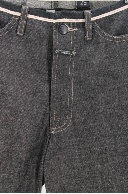 Pantalon noir Jean denim Marithé + Francois Girbaud vintage