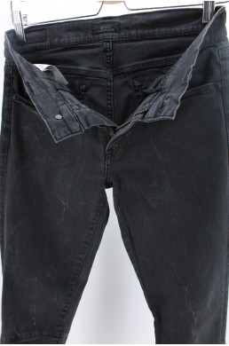 Pantalon jean denim Ralph Lauren noir en coton vintage