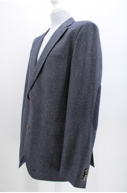 Veste Boss by Hugo Boss bleu chiné en laine