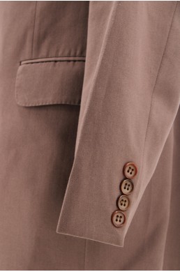 Veste Yves Saint-Laurent marron taupe en laine vintage