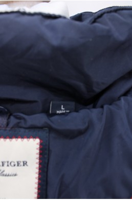 Blouson parka doudoune Tommy Hilfiger bleu marine étiquette
