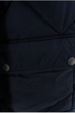 Blouson parka doudoune Tommy Hilfiger bleu marine bouton