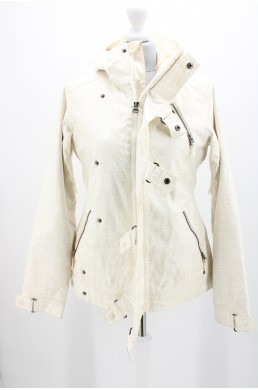 Blouson de ski, veste de snowboard Burton Dryride blanc cassé