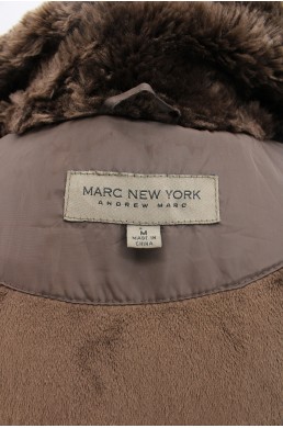Blouson parka doudoune Andrew Marc New York marron label