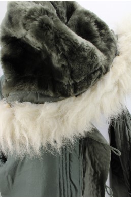 Blouson Parka US Air Force kaki Extreme cold weather, Type N-38 capuche fourrure