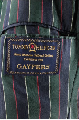 Veste Tommy Hilfiger vert bouteille étiquette