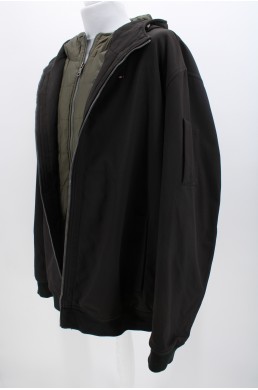 Blouson Tommy Hilfiger noir double fermeture éclair