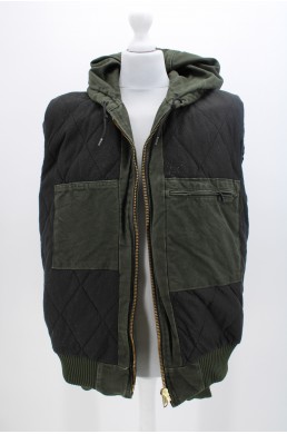 Blouson veste Carhartt vert foncé avec capuche (bomber jacket) vintage