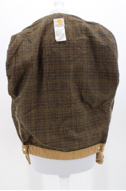 Blouson veste Carhartt beige modèle Détroit - 100 % coton - Doublure