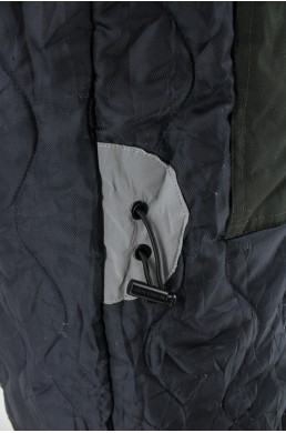 Blouson Michael Kors noir avec capuche bouton