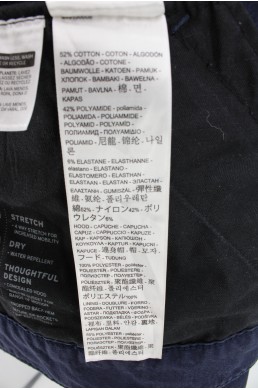 Blouson veste bleu nuit en jean denim Levi's Commuter pour cycliste urbain étiquette
