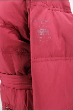 Blouson parka Original Pepe Jeans London bordeaux logo