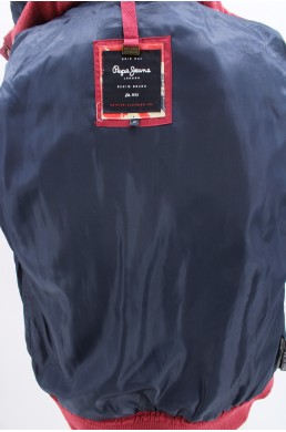 Blouson parka Original Pepe Jeans London bordeaux  doublure