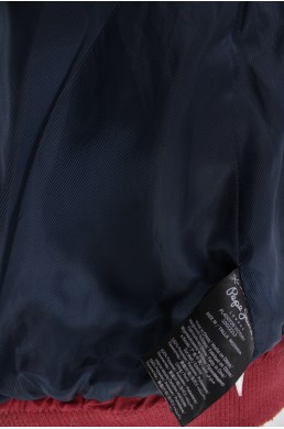 Blouson parka Original Pepe Jeans London bordeaux étiquette