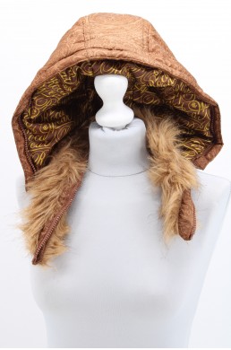 Blouson doudoune Roca Wear (Jay-Z) marron capuche
