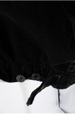 Blouson Levi's en velours côtelé Corduroy Sherpa Levi Strauss & Co Standard Trucker noir en coton vintage