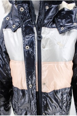 Blouson doudoune Abercrombie bleu