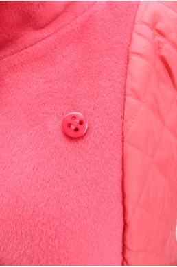 Manteau Talbots rose en laine et alpaga vintage
