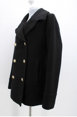 Manteau J.Crew noir en laine