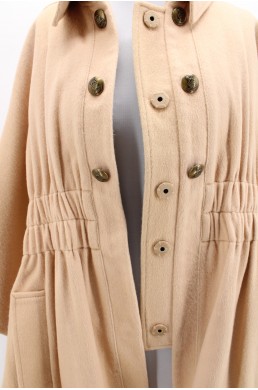 Manteau Cape Juicy Couture beige en laine