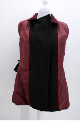 Manteau Tommy Hilfiger noir en laine doublure