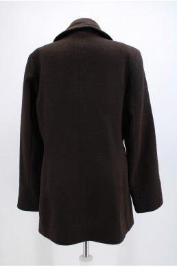Manteau Calvin Klein marron foncé - 100 % laine