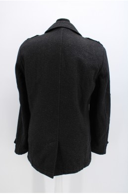 Manteau Paul Kehl Zurich noir en laine