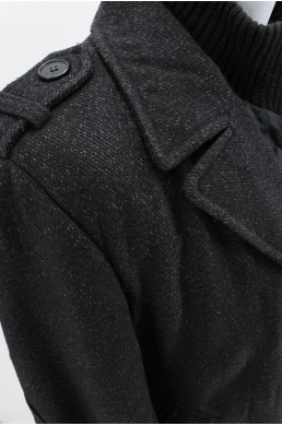 Manteau Paul Kehl Zurich noir col