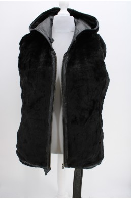 Blouson Wilsons Leather noir - 100 % cuir véritable (genuine leather)