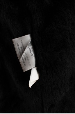 Manteau blouson en cuir Wilsons Leather noir label