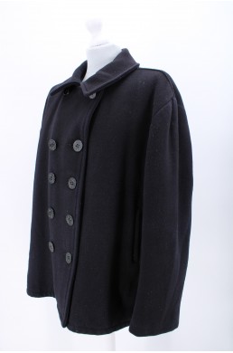 Manteau US NAVY 740NB Pea coat jacket by Schott bleu marine made in USA