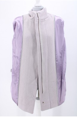 Manteau Calvin Klein gris en laine doublure