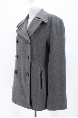 Manteau Calvin Klein gris souris en cachemire