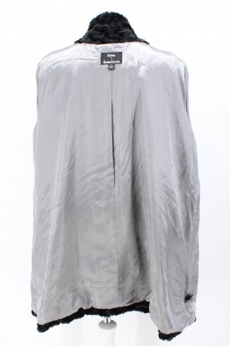Manteau en fourrure Dennis by Dennis Basso noir doublure