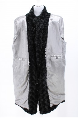 Manteau en fourrure Dennis by Dennis Basso noir vintage