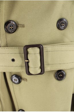 Manteau trench London Fog kaki bouton