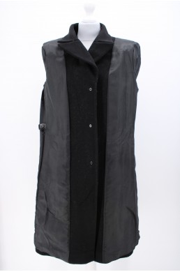 Manteau long Company by Ellen Tracy noir vintage