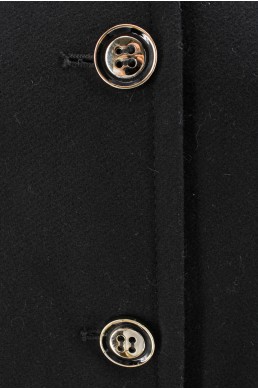 Manteau Trina by Trina Turk noir bouiton