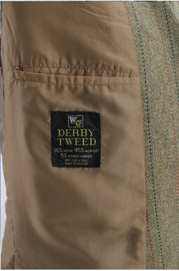 Derby Tweed label