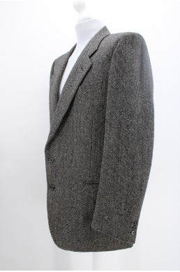 Veste Mani by Giorgio Armani noire en laine