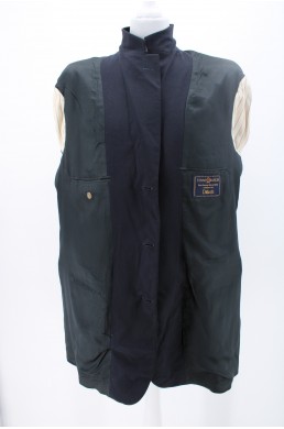 Veste Tommy Hilfiger bleu marine laine vintage