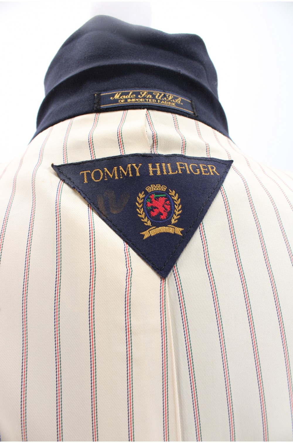 Veste Tommy Hilfiger bleu marine / V??tement occasion vintage friperie