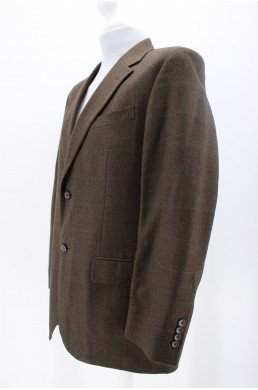 Veste Oscar de la Renta marron en cachemire et laine