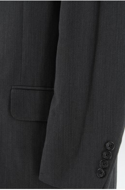 Veste Oscar de la Renta gris foncé vintage